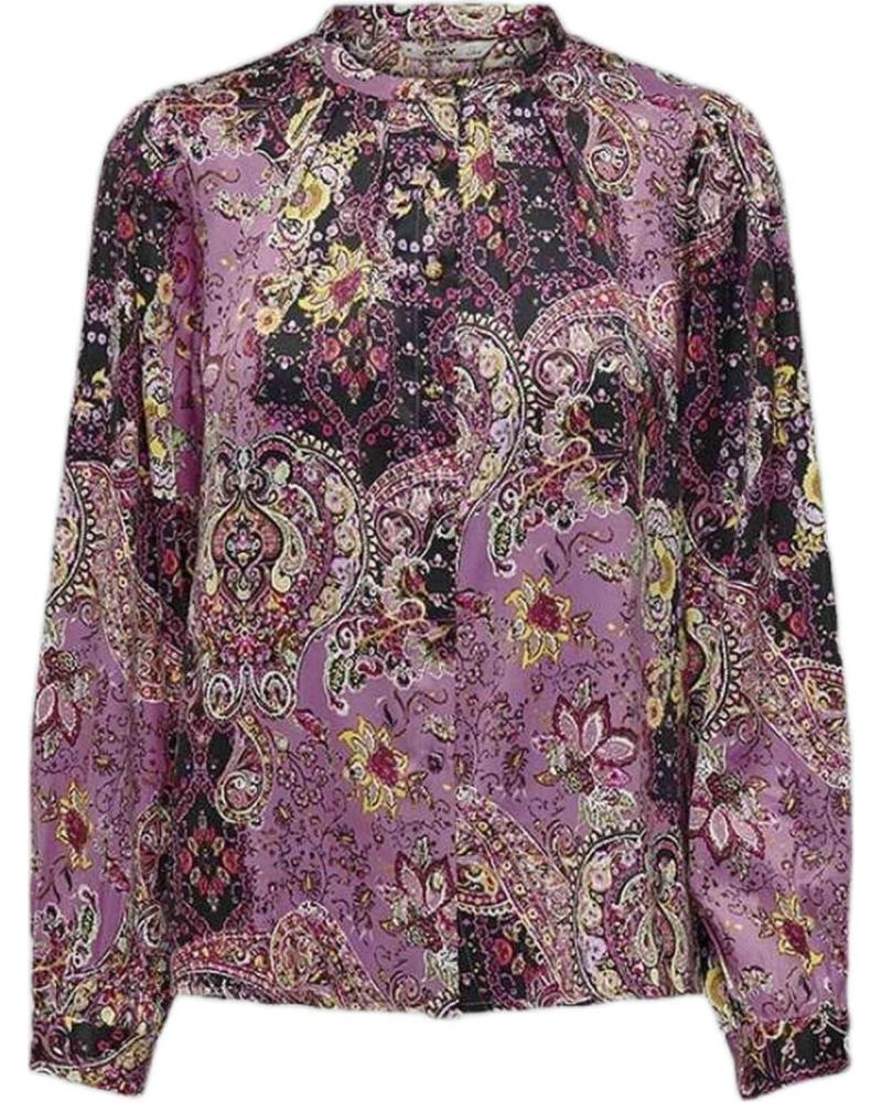 ONLY CAMISA ESTAMPADA DE MUJER MORADO