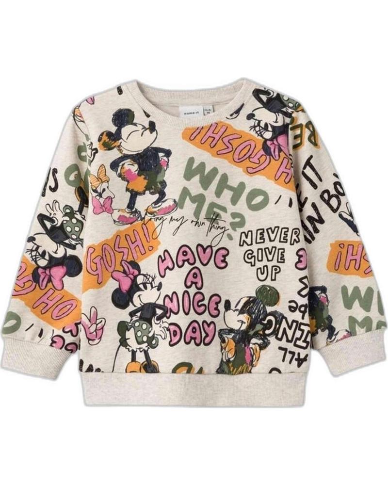 NAME IT SUDADERA NIÑA NAME IT CON ESTAMPADO DISNEY BEIGE