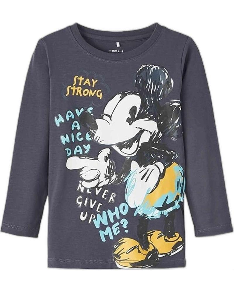 NAME IT CAMISETA DE MANGA LARGA CON ESTAMPADO DE MICKEY MOUSE PARA NIÑO NAME IT NEGRO