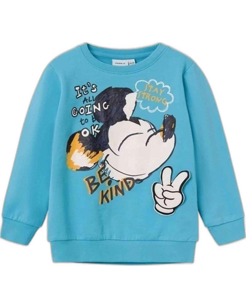 NAME IT SUDADERA NIÑOS NAME IT UNISEX AZUL CON ESTAMPADO MICKEY MOUSE AZUL
