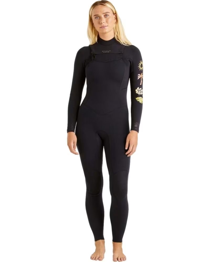 Traje de Neopreno Billabong Manga Larga para Mujer, Ref 879904 Negro