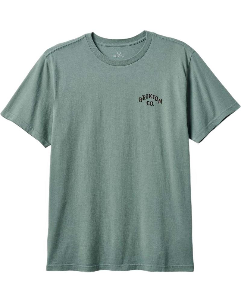 BRIXTON CAMISETA DE MANGA CORTA PARA HOMBRE BRIXTON CON ESTAMPADO DE SERPIENTE VERDE