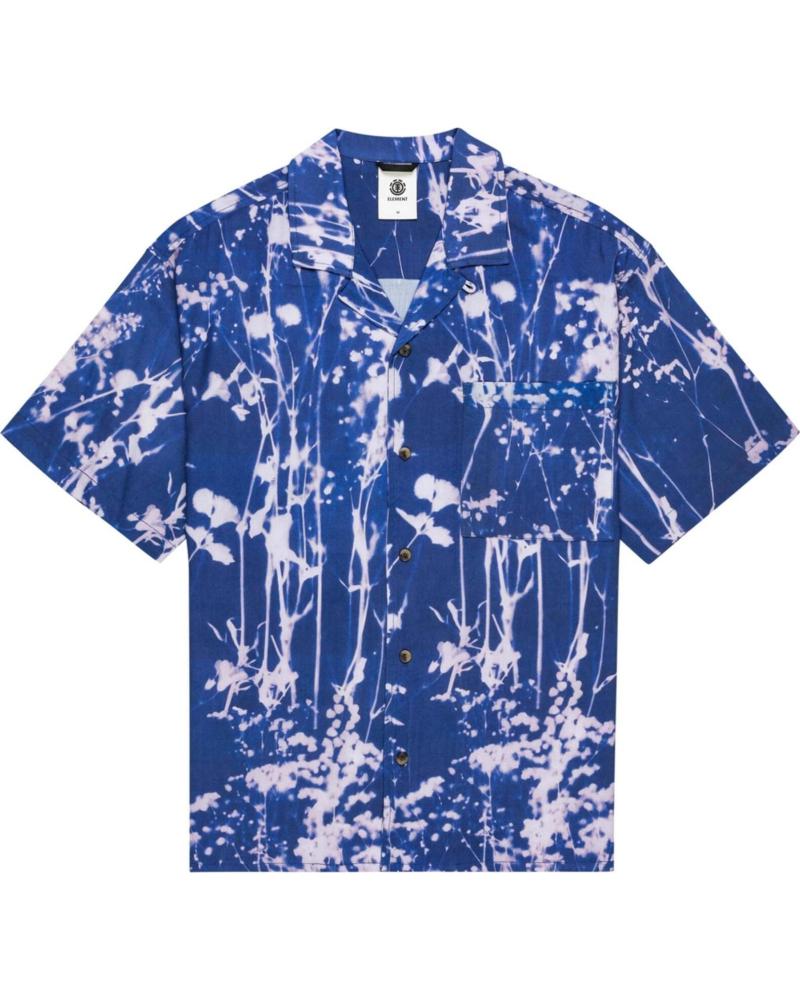 ELEMENT CAMISA ESTAMPADA DE MANGA CORTA PARA HOMBRE AZUL