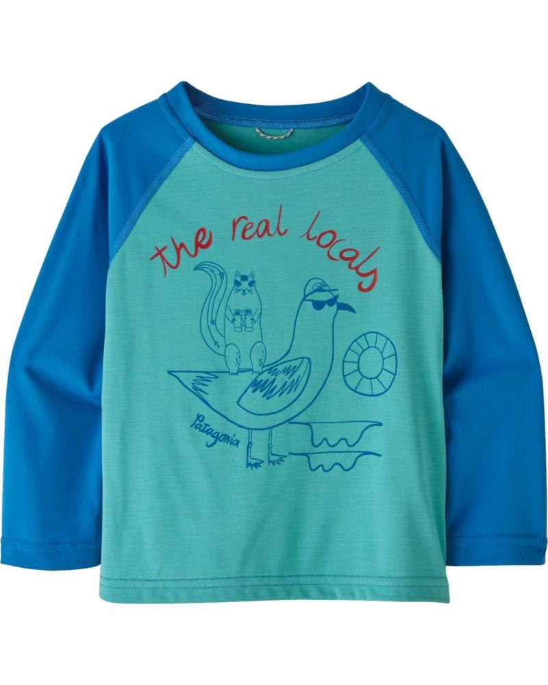 PATAGONIA CAMISETA DE MANGA LARGA PATAGONIA PARA NIÑOS AZUL