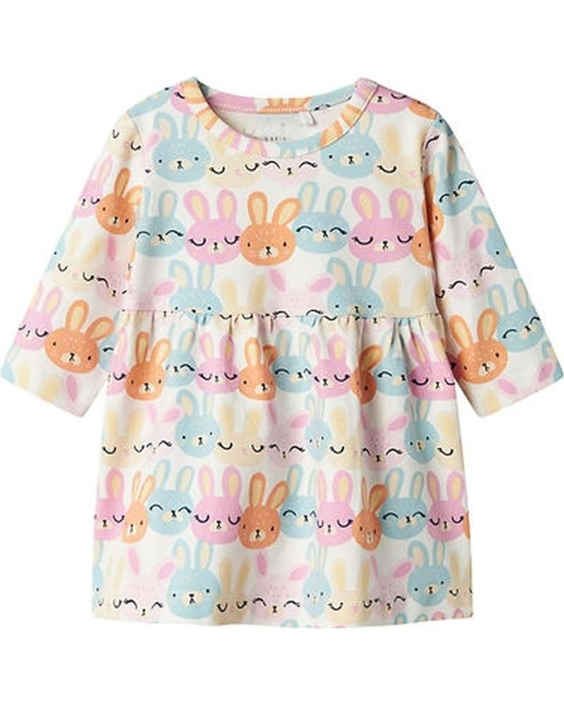 NAME IT VESTIDO DE BEBÉ NAME IT ESTAMPADO DE CONEJITOS BLANCO