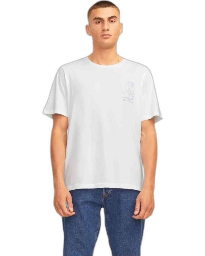 JACK AND JONES CAMISETA JACK & JONES DE MANGA CORTA PARA HOMBRE BLANCO