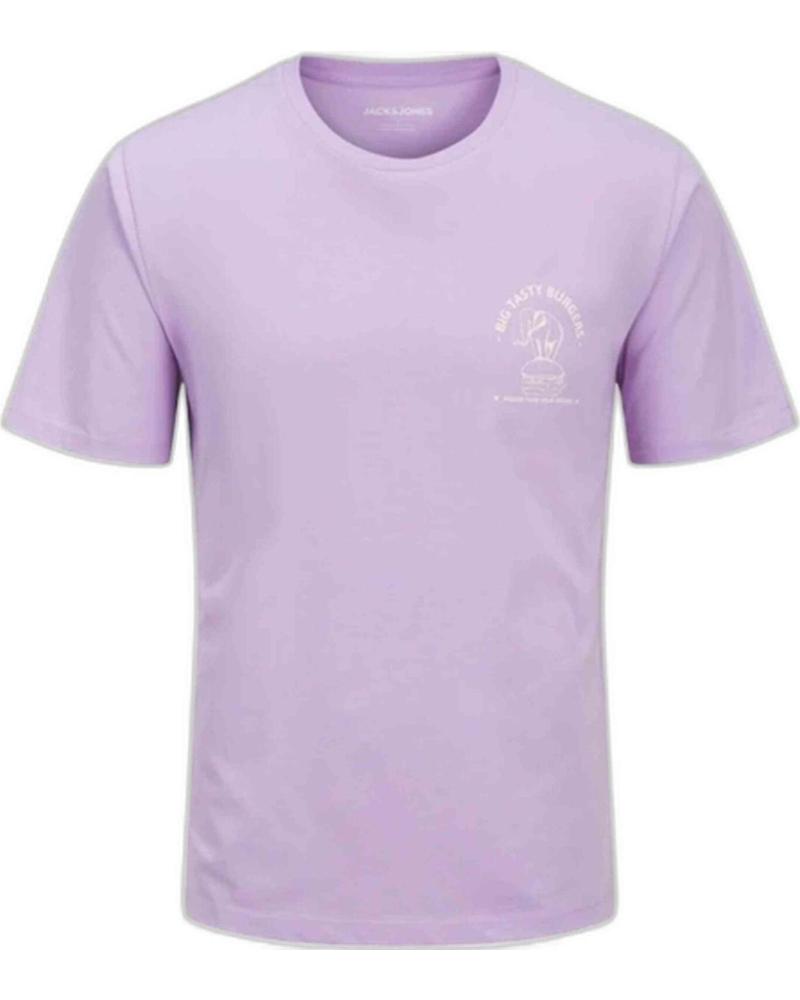 JACK AND JONES CAMISETA JACK & JONES DE MANGA CORTA PARA HOMBRE MORADO