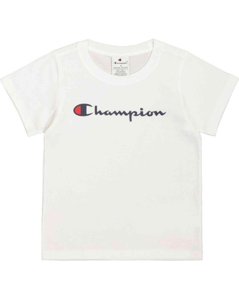 CHAMPION CAMISETA CHAMPION DE MANGA CORTA PARA MUJER BLANCO