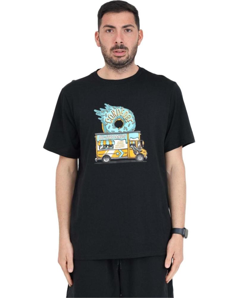 CONVERSE CAMISETA CONVERSE DE MANGA CORTA CON ESTAMPADO PARA HOMBRE NEGRO