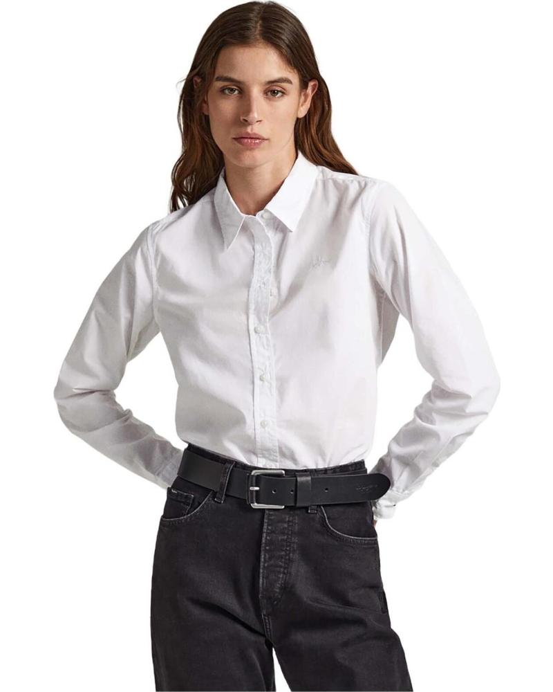 PEPE JEANS CAMISA BLANCA DE MANGA LARGA PEPE JEANS PARA MUJER BLANCO
