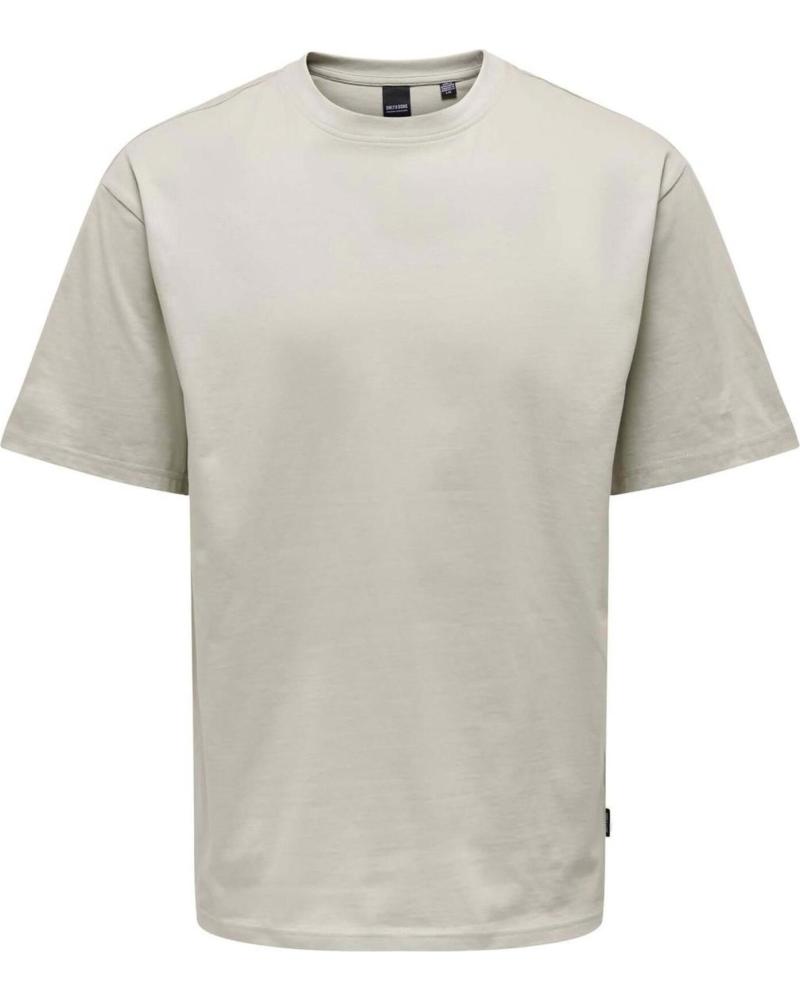 ONLY CAMISETA DE MANGA CORTA ONLY SONS PARA HOMBRE BEIGE
