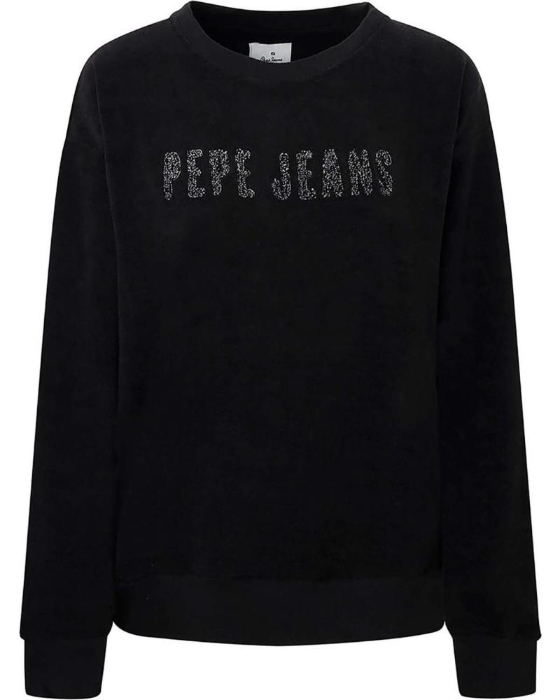 PEPE JEANS SUDADERA PEPE JEANS CON LOGO PARA MUJER NEGRO