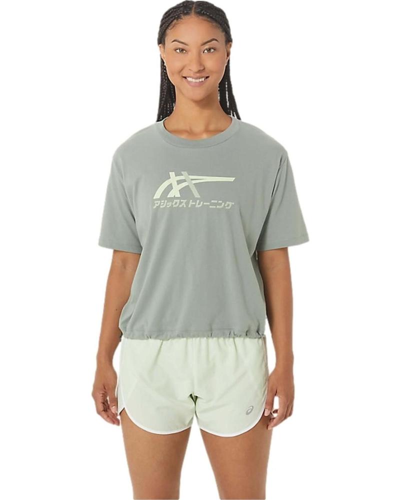 ASICS CAMISETA ASICS DE MANGA CORTA PARA MUJER GRIS