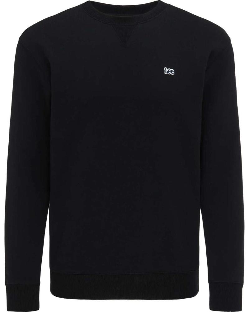LEE SUDADERA NEGRA CON LOGO PARA HOMBRE LEE NEGRO