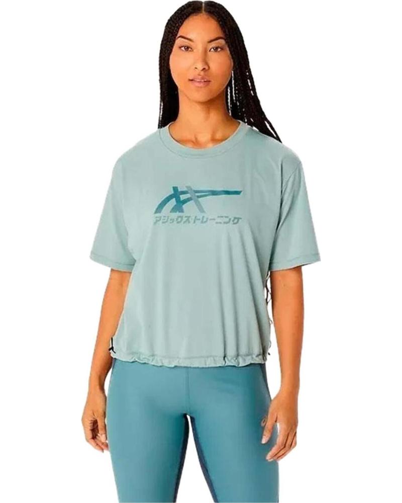 ASICS CAMISETA ASICS DE MANGA CORTA PARA MUJER AZUL