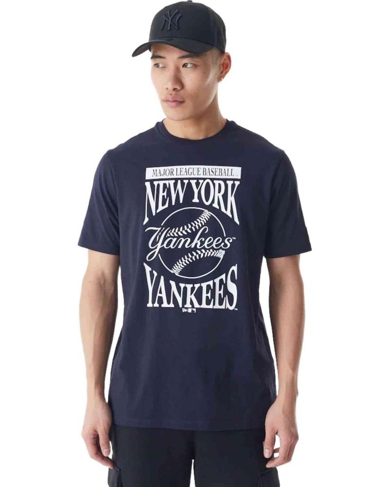 NEW ERA CAMISETA NEW ERA MANGA CORTA NEW YORK YANKEES HOMBRE NEGRO NEGRO