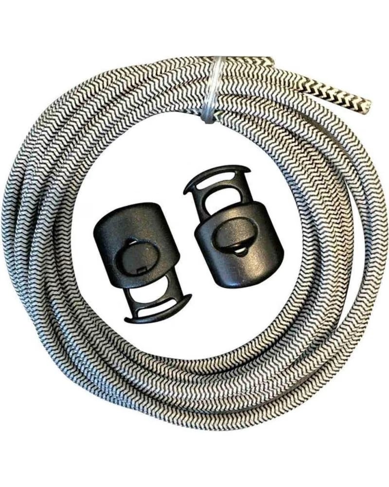 SOF SOLE CORDONES ELÁSTICOS CON BLOQUEO PARA CALZADO - NEGRO NEGRO
