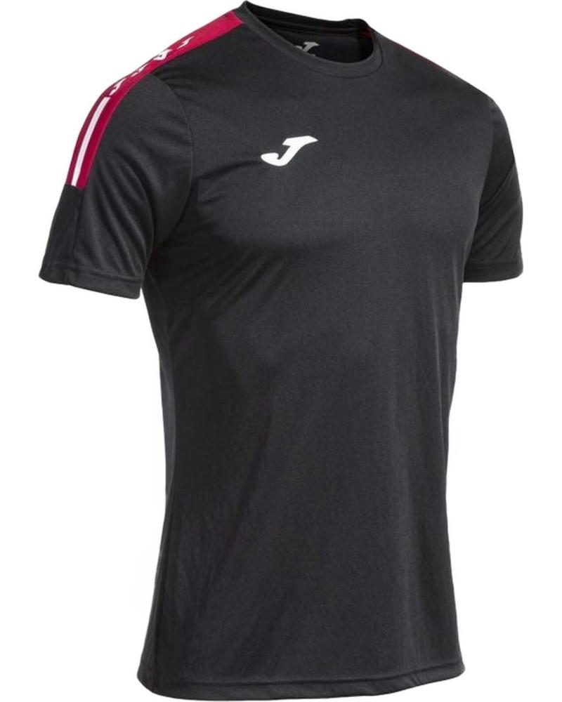 JOMA CAMISETA JOMA DEPORTIVA MANGA CORTA HOMBRE NEGRA NEGRO