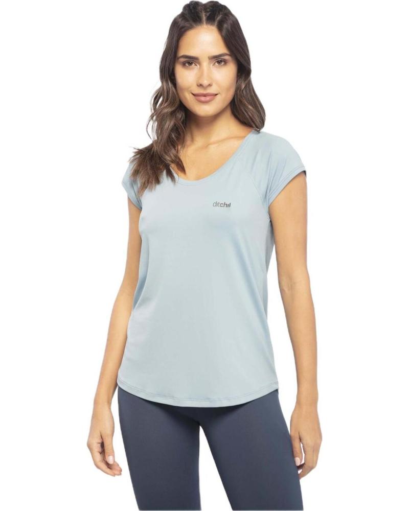 DITCHIL CAMISETA DE MANGA CORTA DITCHIL PARA MUJER VERDE