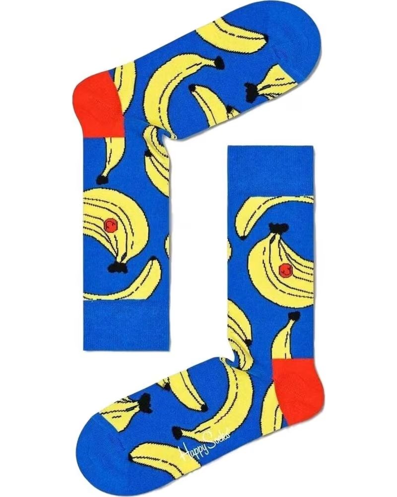 Calcetines Happy Socks con Estampado de Plãtanos Azul