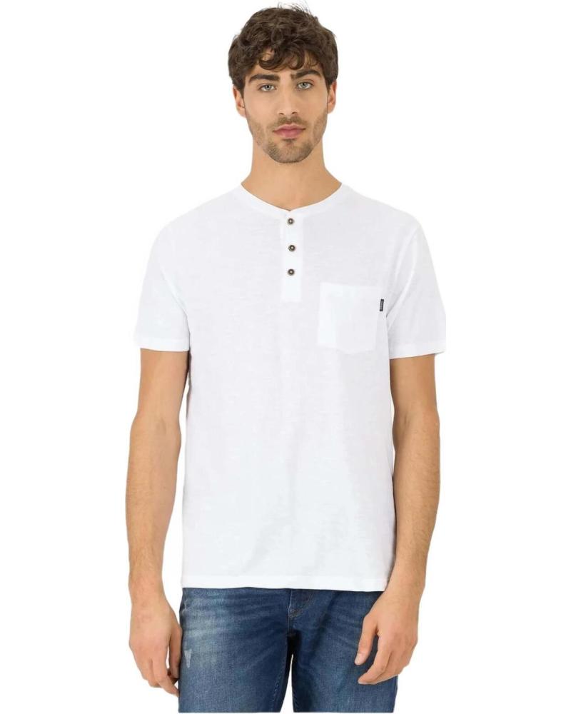 TIFFOSI CAMISETA HENLEY DE MANGA CORTA TIFFOSI PARA HOMBRE BLANCO