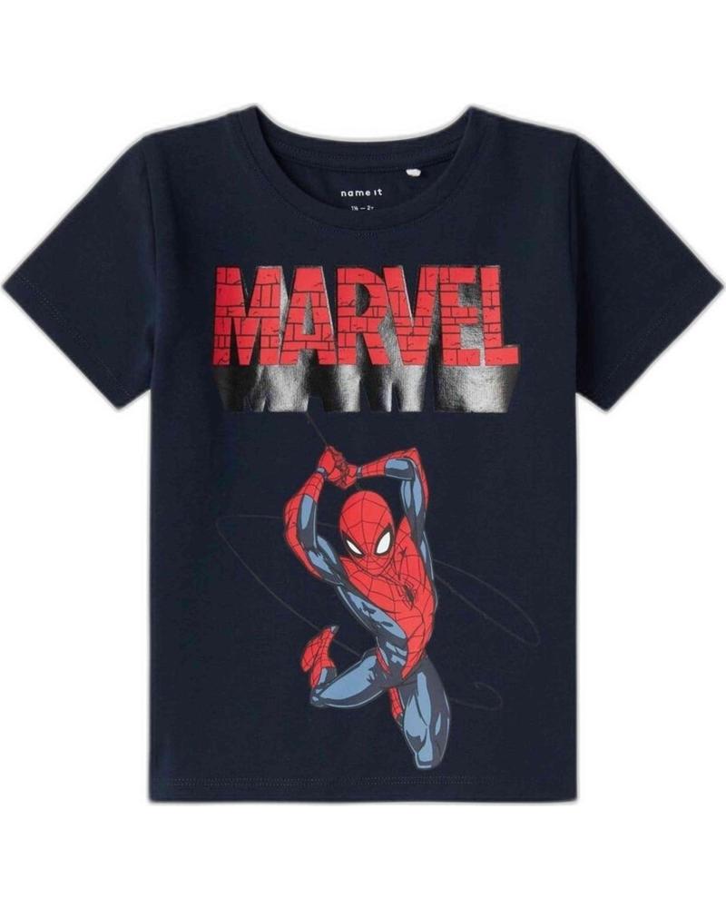 NAME IT CAMISETA DE MANGA CORTA SPIDERMAN MARVEL PARA NIÑOS UNISEX AZUL