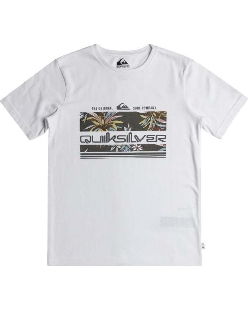 QUIKSILVER CAMISETA QUIKSILVER DE MANGA CORTA PARA HOMBRE BLANCO