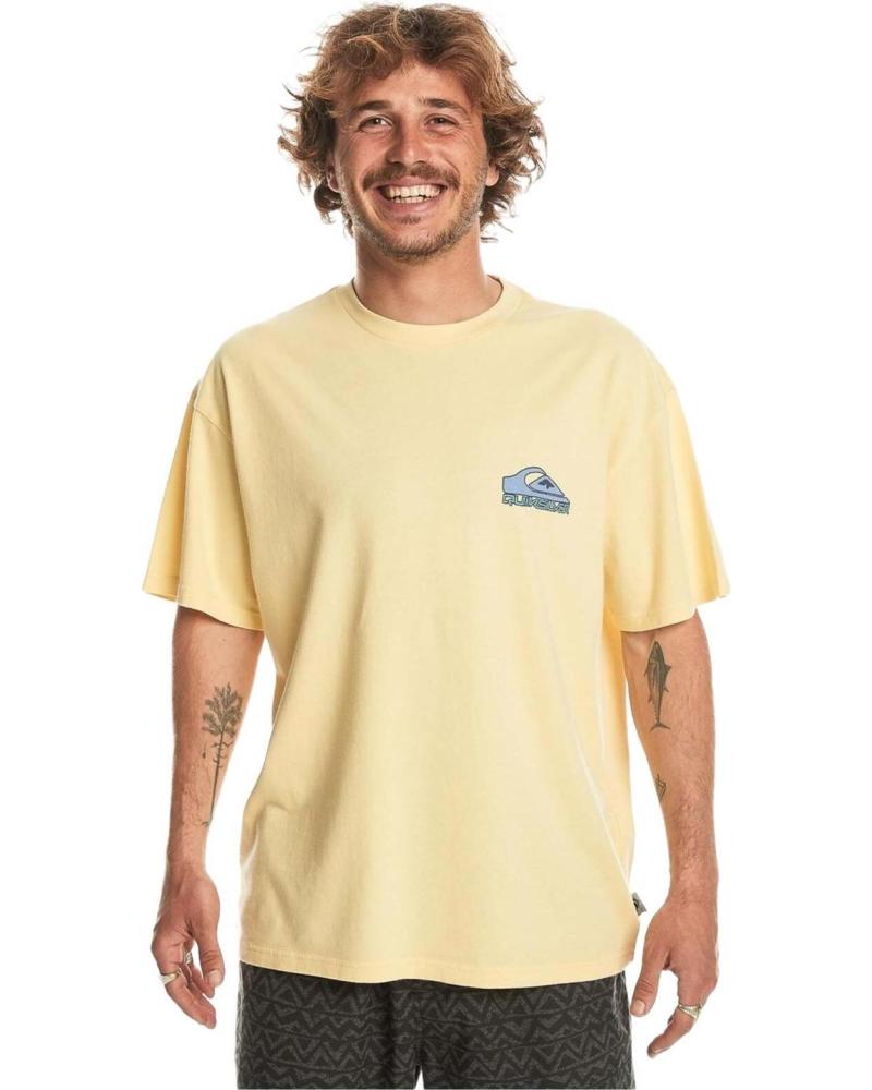 QUIKSILVER CAMISETA QUIKSILVER DE MANGA CORTA PARA HOMBRE AMARILLO