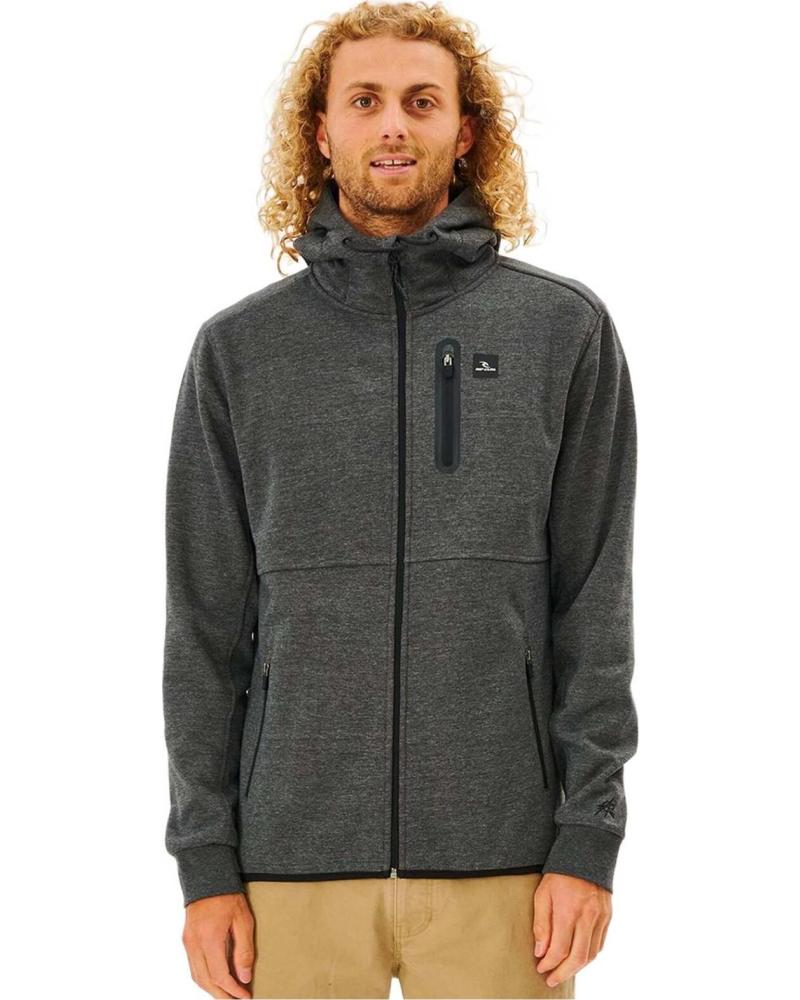 RIP CURL CHAQUETA CON CAPUCHA RIP CURL PARA HOMBRE GRIS GRIS