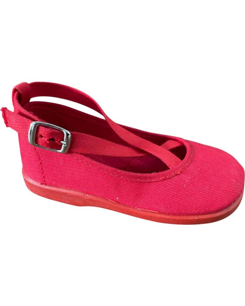 ANDREA RUIZ ANDREA RUIZ MERCEDITAS DE LONA ROJAS CON CIERRE DE HEBILLA VARIOS COLORES