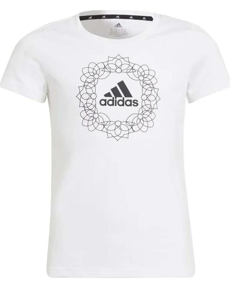 ADIDAS CAMISETA DE MANGA CORTA ADIDAS PARA NIÑAS BLANCO