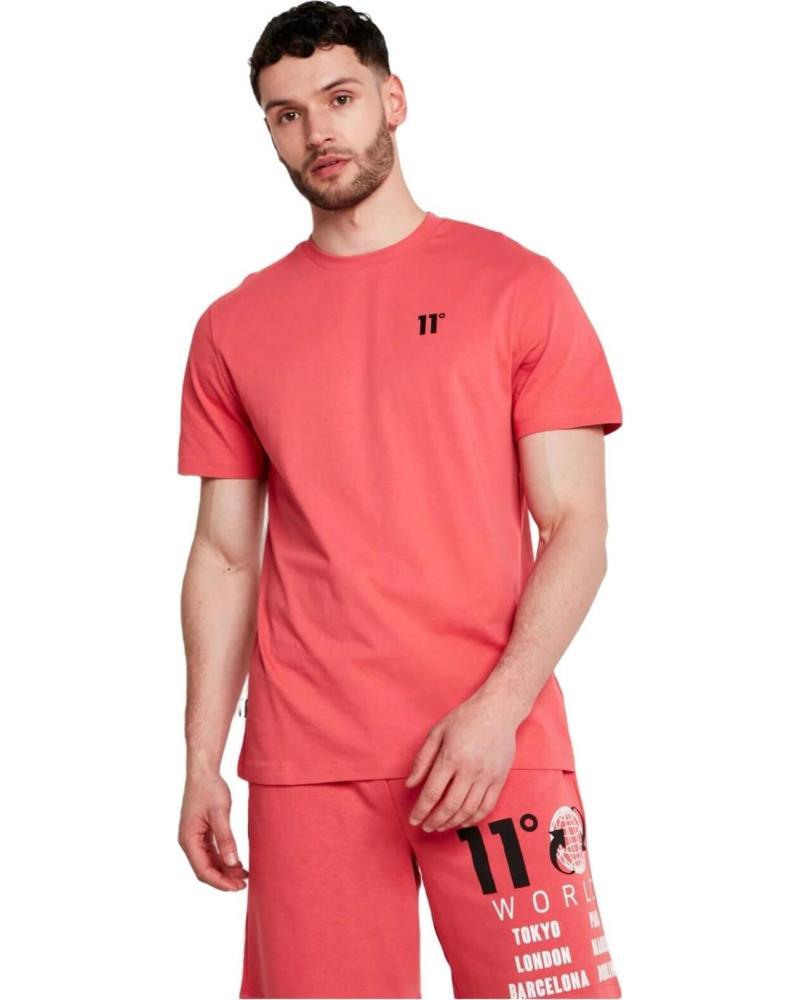 11 DEGREES CAMISETA DE MANGA CORTA 11 DEGREES PARA HOMBRE ROSA