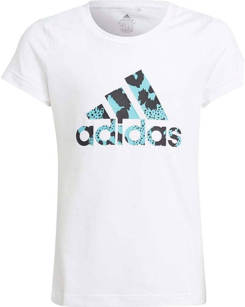 ADIDAS CAMISETA DE MANGA CORTA ADIDAS PARA NIÑA CON LOGO BLANCO