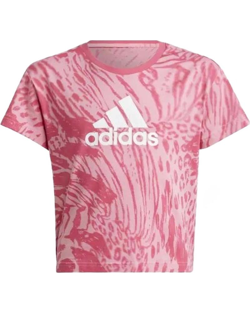 ADIDAS CAMISETA ADIDAS DE MANGA CORTA CON LOGO PARA NIÑAS ROSA