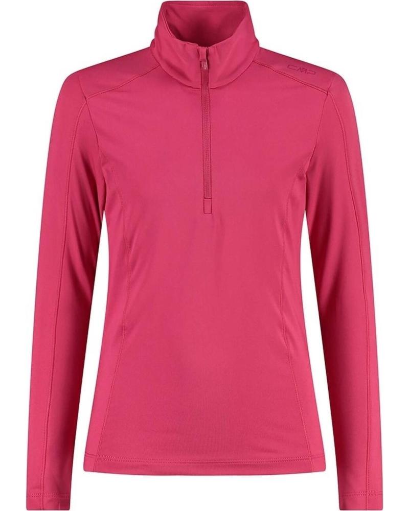 CMP CAMPAGNOLO SUDADERA CAMPAGNOLO DE CUELLO ALTO CON CREMALLERA PARA NIÑA ROSA