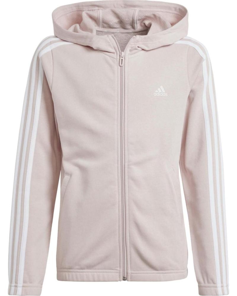 ADIDAS CHAQUETA ADIDAS ESSENTIALS 3-STRIPES CON CAPUCHA PARA NIÑA ROSA ROSA