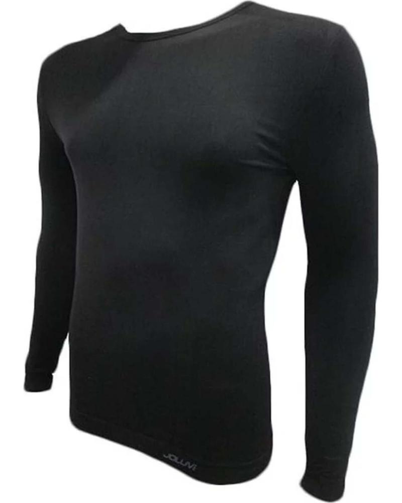 JOLUVI CAMISETA JOLUVI DE MANGA LARGA PARA HOMBRE NEGRO