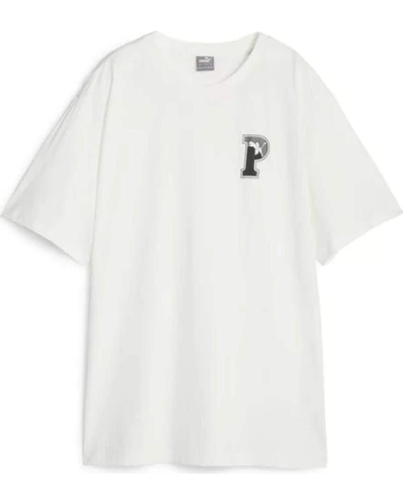PUMA CAMISETA PUMA ESSENTIALS LOGO MANGA CORTA PARA MUJER BLANCO