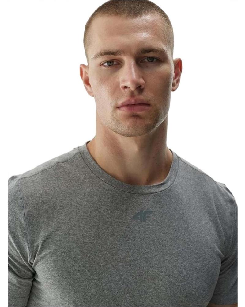 4F CAMISETA DE MANGA CORTA 4F GRIS