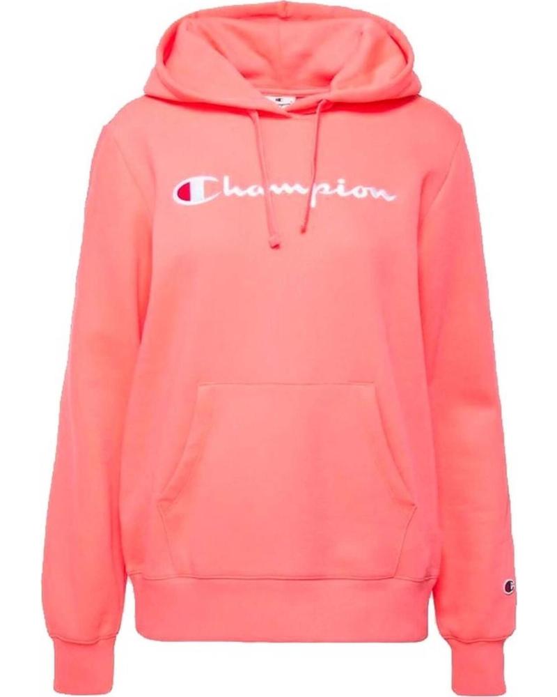 CHAMPION SUDADERA CHAMPION CON LOGO PARA MUJER ROSA