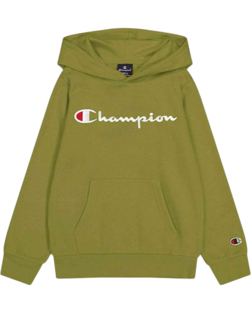 CHAMPION SUDADERA CON CAPUCHA CHAMPION PARA NIÑOS UNISEX VERDE VERDE
