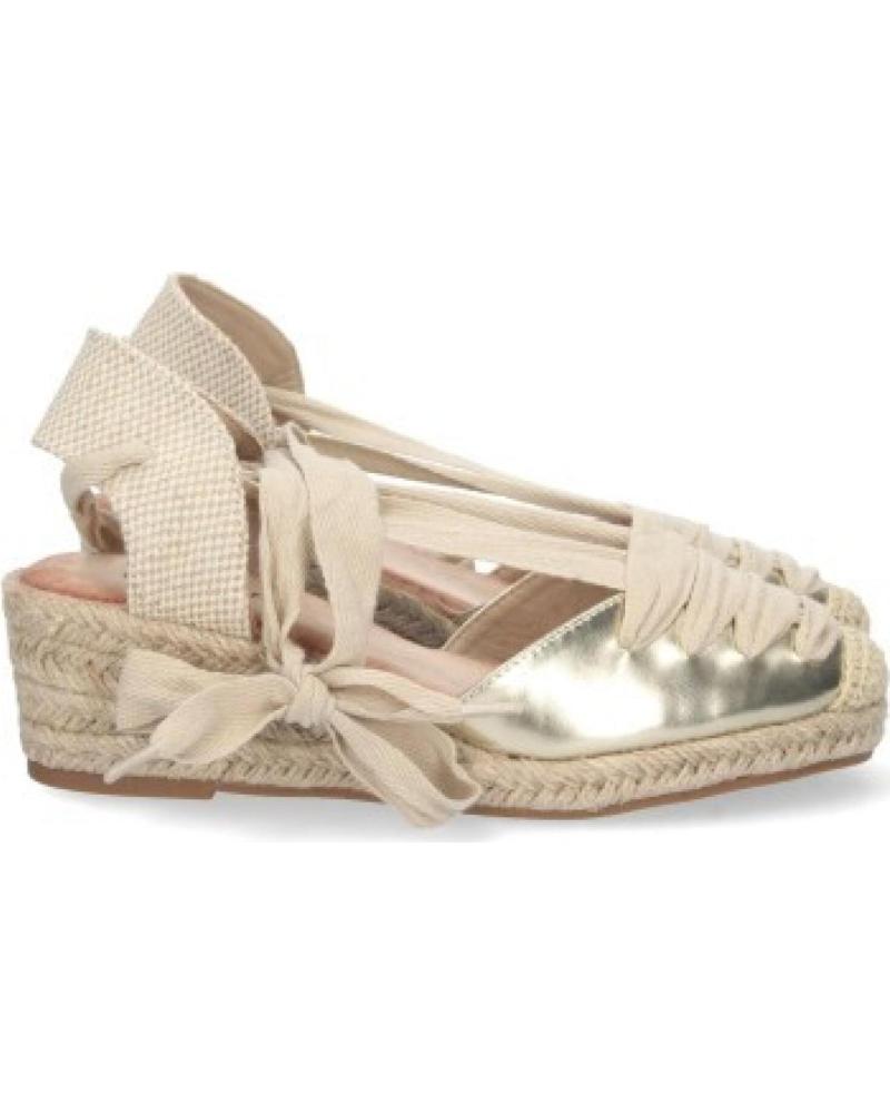 SPORT3PUNTO0 SANDALIA ALPARGATA CON CINTAS Y DETALLES METÁLICOS VARIOS COLORES