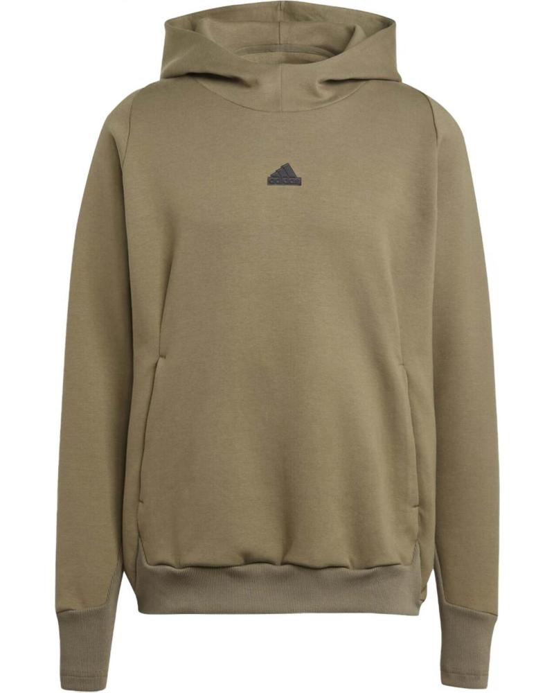 ADIDAS SUDADERA CON CAPUCHA ADIDAS ESSENTIALS PARA HOMBRE BEIGE