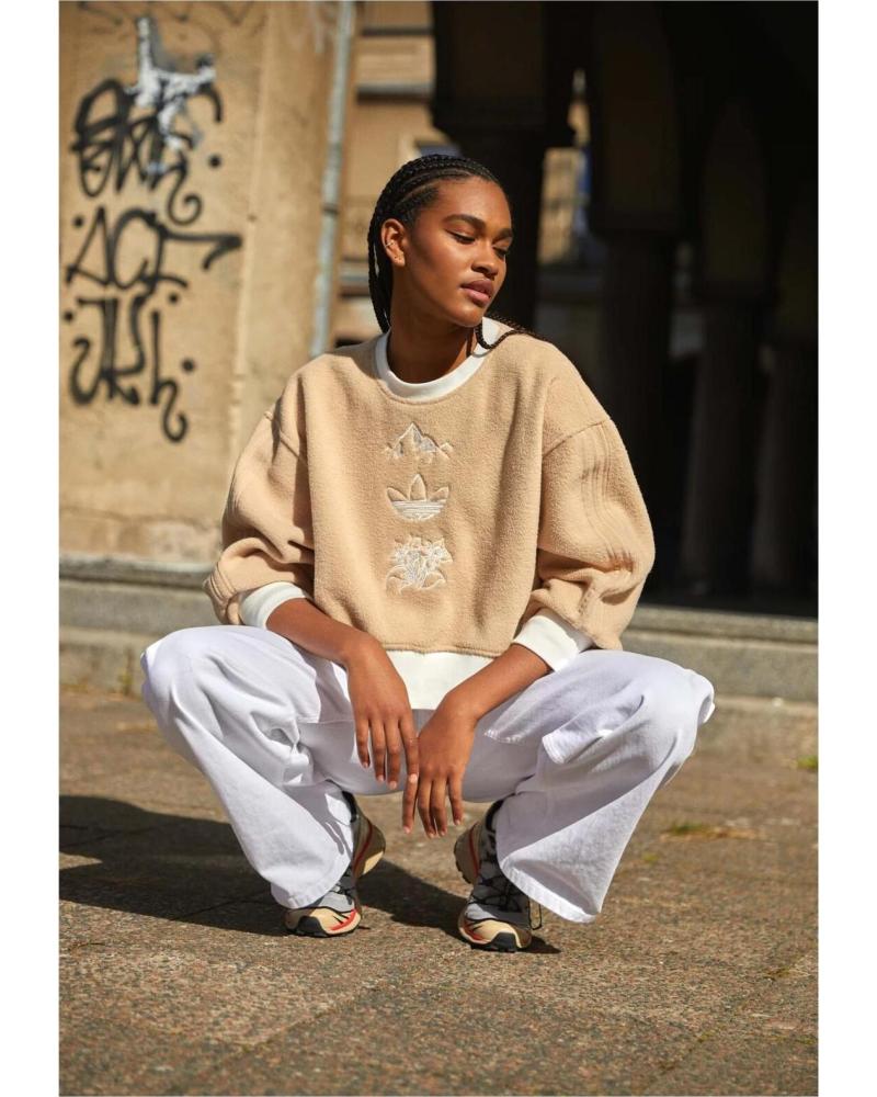 Zapatillas deporte de Mujer ADIDAS SUDADERA ADIDAS GRAPHIC SWEATER BEIGE PARA MUJER BEIG