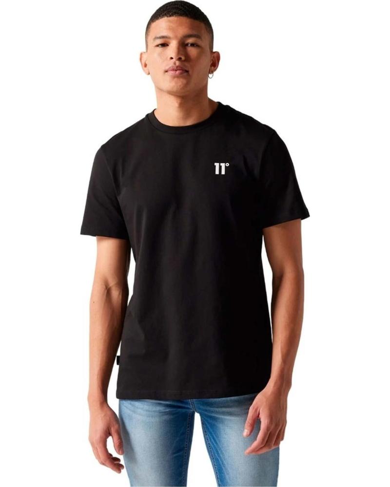 11 DEGREES CAMISETA DE MANGA CORTA NEGRA PARA HOMBRE 11 DEGREES NEGRO