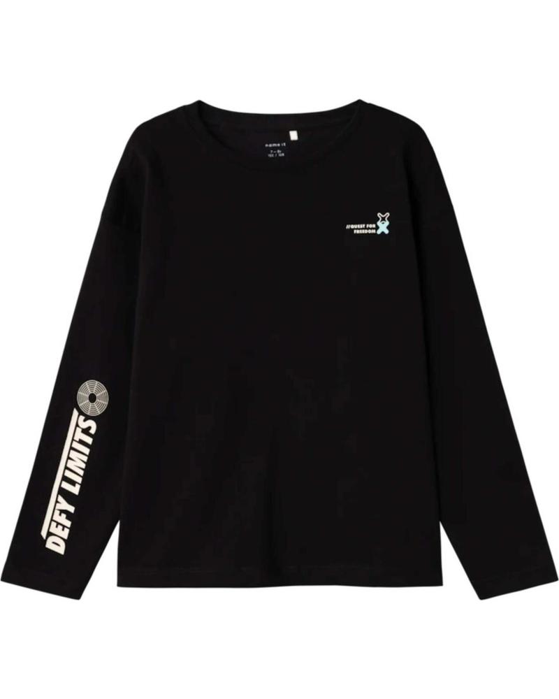 NAME IT SUDADERA NAME IT CON ESTAMPADO DE MONTAÑA PARA NIÑOS NEGRO