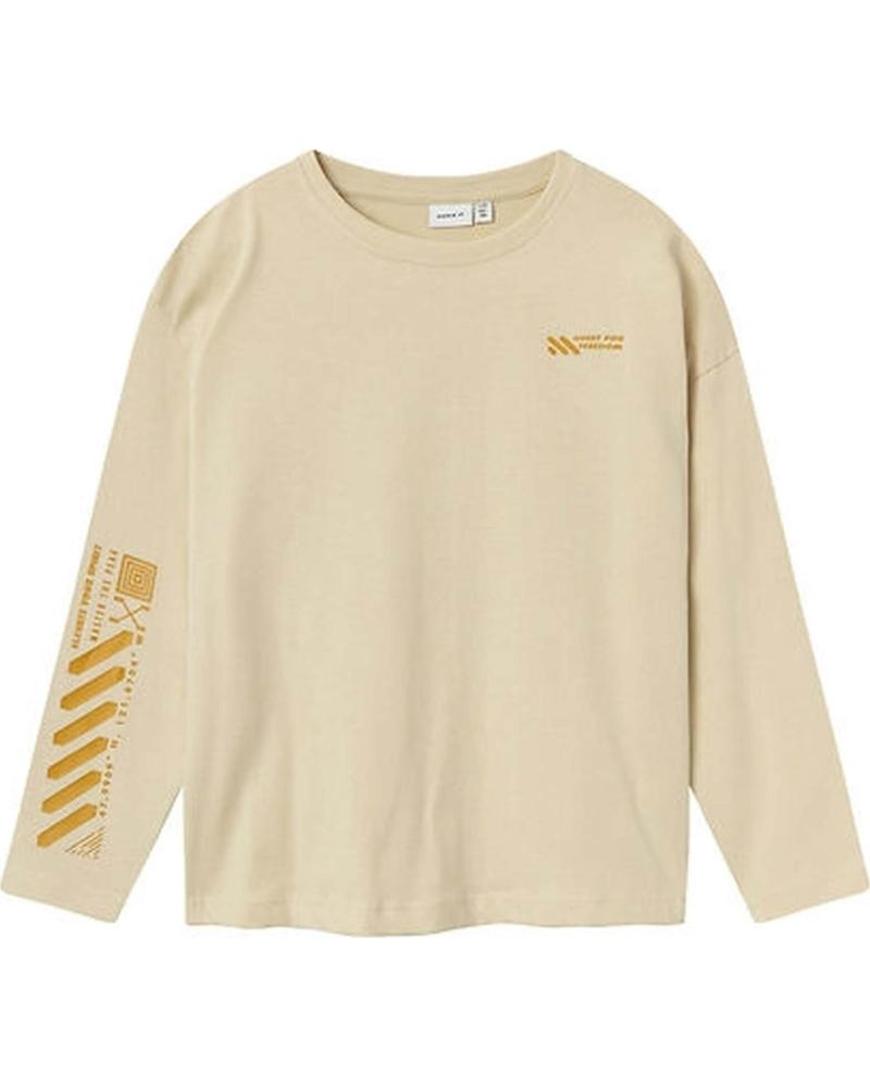 NAME IT SUDADERA NAME IT PARA NIÑO BEIGE CON ESTAMPADO DE MONTAÑA BEIGE