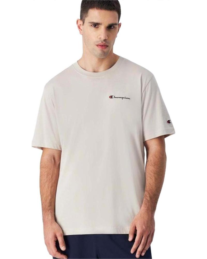 CHAMPION CAMISETA CHAMPION DE MANGA CORTA PARA HOMBRE BEIGE