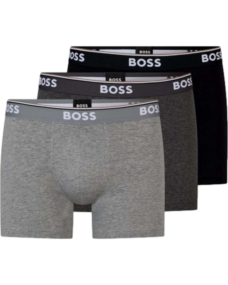 HUGO BOSS PACK DE 3 CALZONCILLOS BÓXER DE ALGODÓN PARA HOMBRE BOSS MULTICOLOR