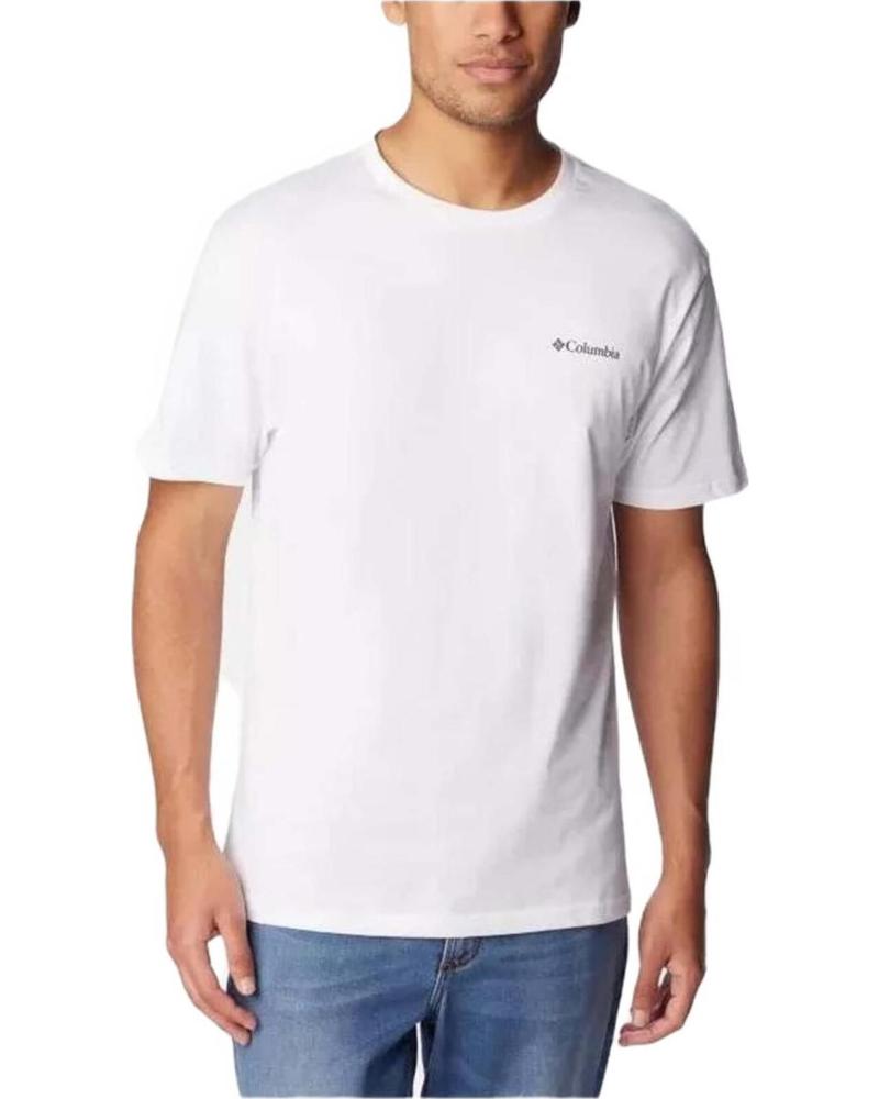 COLUMBIA CAMISETA COLUMBIA DE MANGA CORTA PARA HOMBRE BLANCO